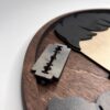 drewniana dekoracja barber 3d z personalizacją i logo salonu