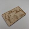personalizowane drewniane winietki z grawerem elegancka dekoracja stołu