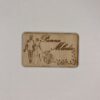 personalizowane drewniane winietki z grawerem elegancka dekoracja stołu